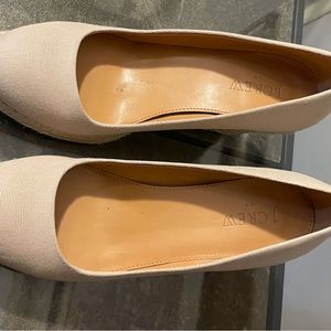 J Crew 5.5 wedge shoes